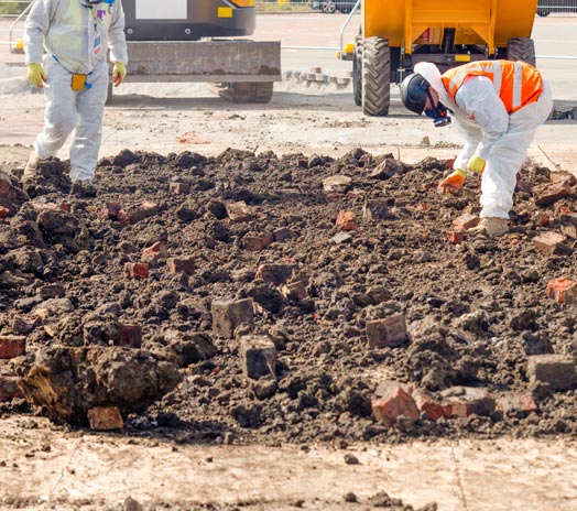 Arbeiten in kontaminierten Bereichen