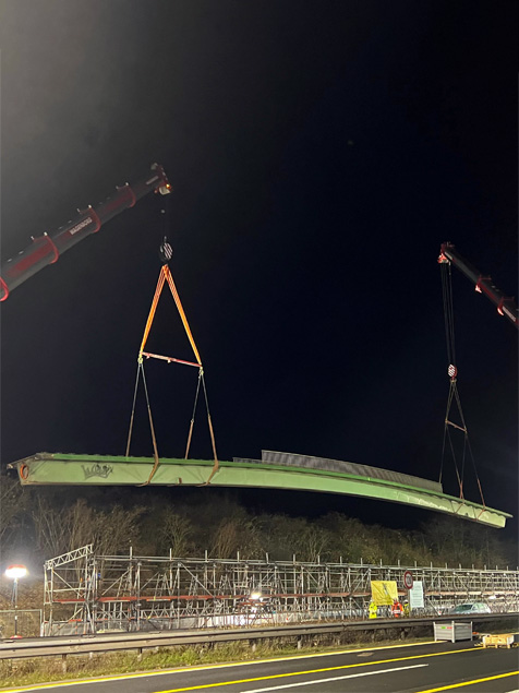 Brücke über die A2 in Biemsen-Ahmsen