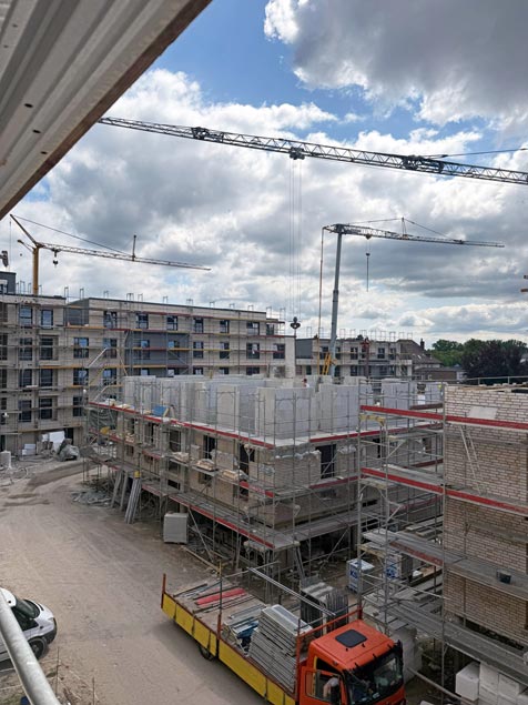 Bauarbeiten Wohnquartier in Osnabrück